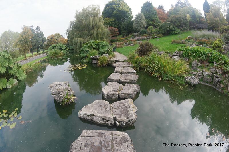 File:Rockery Pond stepping stones, Preston Park (2017).jpg