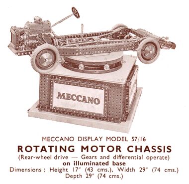 1957: Rotating car chassis with differential gearbox