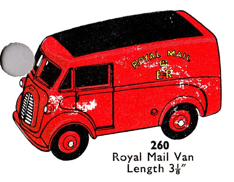File:Royal Mail Van, Dinky Toys 260 (DinkyCat 1956-06).jpg