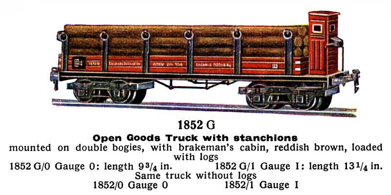 File:Rungenwagen - Open Goods Truck with Stanchions, Märklin 1852-G (MarklinCat 1936).jpg