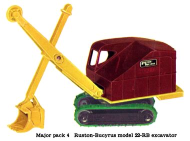 1959: Matchbox Major Pack 4: Ruston-Bucyrus Model 22-RB Excavator
