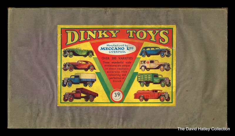 File:Saloon Cars set, box lid (Dinky Toys 39).jpg
