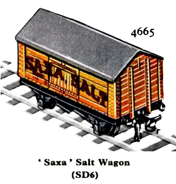 File:Saxa Salt Wagon SD6, Hornby Dublo 4665 (HDBoT 1959).jpg