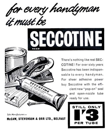 1963: "For every handyman it must be Seccotine