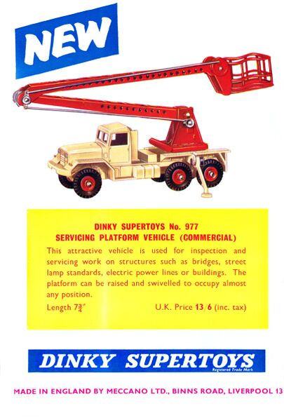 File:Servicing Platform Vehicle, Dinky Supertoys 977 (MM 1960-09).jpg
