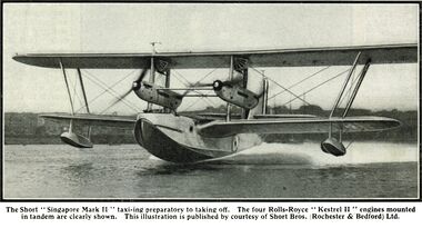 1931:Singamore II, now with four engines, but apparently still with the single tail