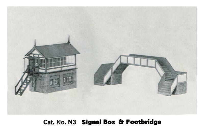 File:Signal Box and Footbridge, card models (MiniTrix N3).jpg