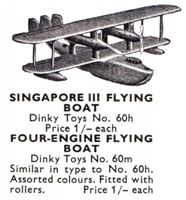 The Dinky Toys model of the Singapore III