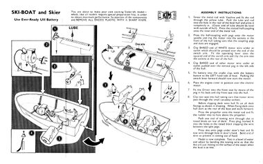 Information and assembly sheet for the Ski-Boat and Skier kit