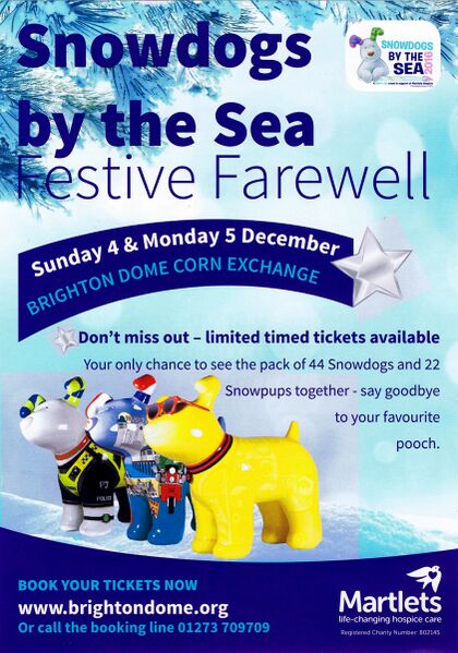 File:Snowdogs by the Sea, Festive Farewell, leaflet front (2016).jpg