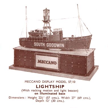 1957: Lightship with rocking motion