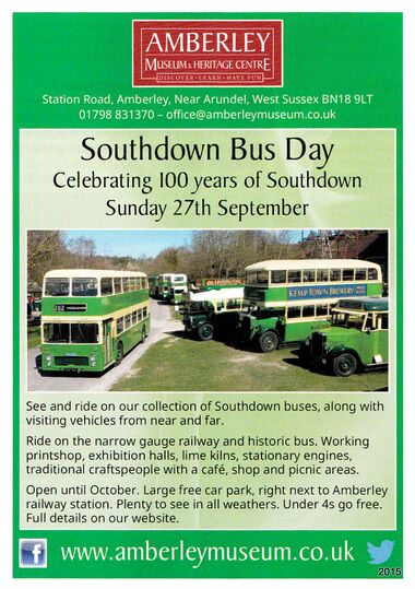 Southdown Bus Day, Amberley Museum, Sunday 27th September 2015