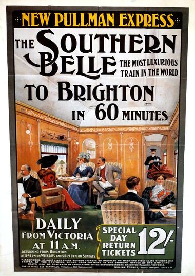 Southern Belle "New Pullman Express" poster