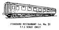 Standard Restaurant First Class carriage, TT, lineart (Kitmaster No21).jpg