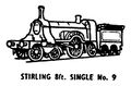 Stirling 8ft Single locomotive, lineart (Kitmaster No9).jpg