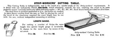 1916: Strip-Worker's Cutting Table