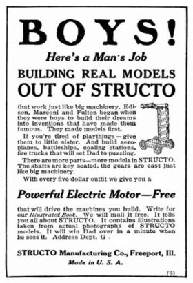 1915: Structo advert, Popular Mechanics