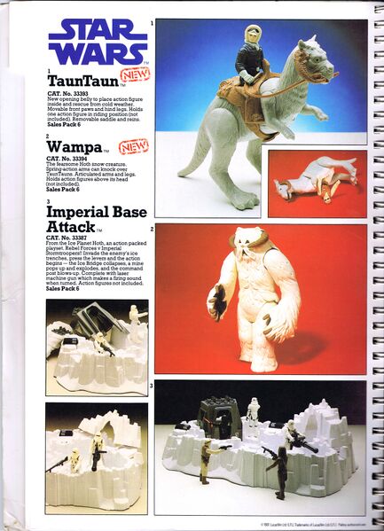 File:TaunTaun, Wampa and Imperial Attack Base, Palitoy 1982 Star Wars range (PalTradCat1982 p03).jpg