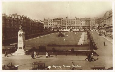 ~1920s: Tennis games underway on Regency Square