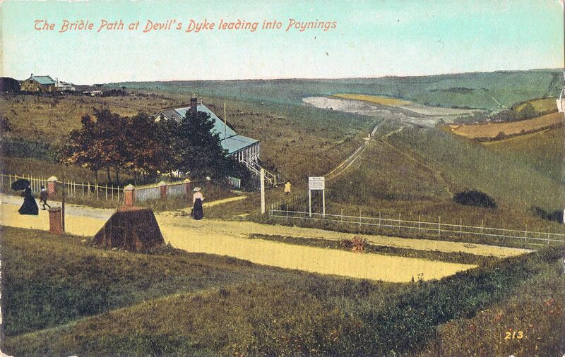 File:The Bridle Path at Devils Dyke leading into Poyntings, postcard (BPS 213).jpg