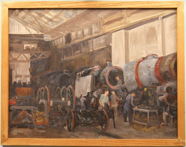 File:The Erecting Shop, Brighton Locomotive Works (E Burrows ~1955).jpg