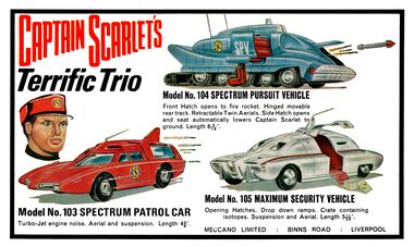 1969: "Captain Scarlet's Terrific Trio"