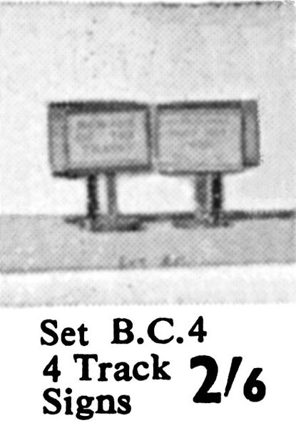 File:Track Signs, Wardie Master Models SetBC4 (Gamages 1959).jpg