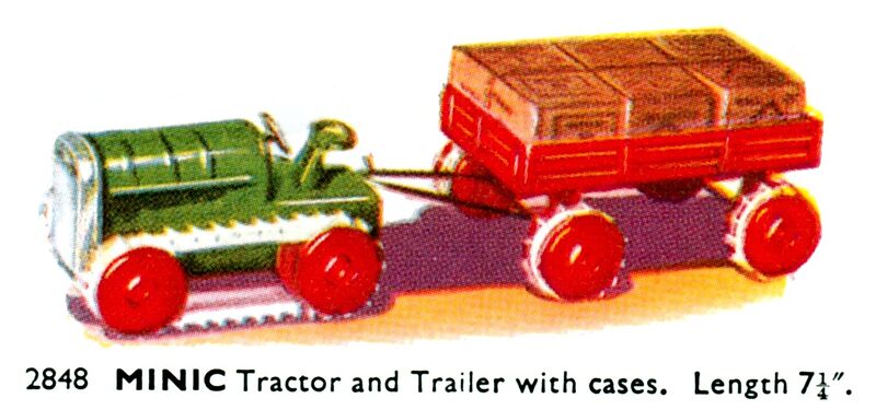 File:Tractor and Trailer with cases, Minic 2848 (TriangCat 1937).jpg