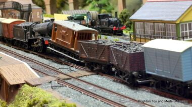 An unexpected (and disconcertingly realistic-looking) train crash on the restored layout, 2014