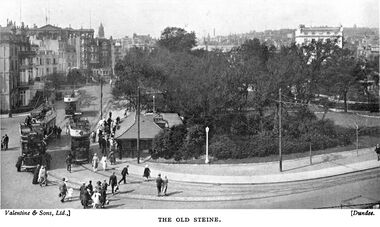 1933: Trams rounding the Old Steine