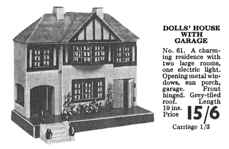 File:Triang Dollhouse No61 with garage (GXB 1932).jpg