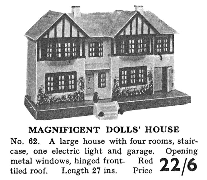 File:Triang Dollhouse No62 with garage (GXB 1932).jpg