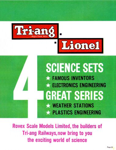 1963: Triang Lionel Science Sets