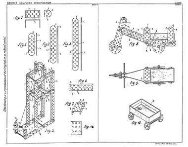 1930: Trix patent application, showing a suggested method of incorporating a matchbox