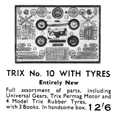 Trix Construction Set No.10, with tyres