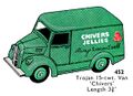 Trojan 15-cwt Van, Chivers, Dinky Toys 452 (DinkyCat 1956-06).jpg