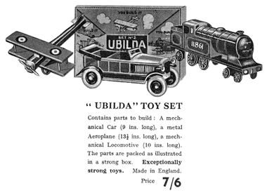 1932: Ubilda Toy Set catalogue listing