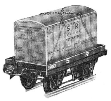 SR Ventilated Container M644, Hornby Series, 1936 promotional image