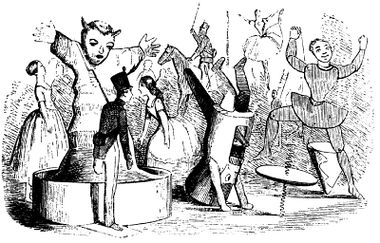 1850: Illustration by Vilhelm Pedersen, for Hans Christian Andersen's 1838 story "The Steadfast Tin Soldier" (MediaWiki)