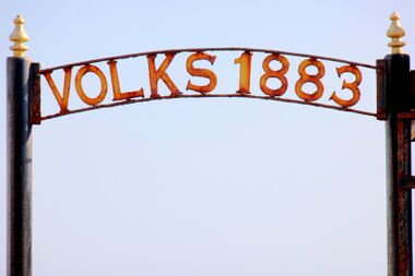 1883: VER signage above passenger entrance
