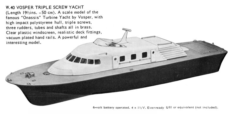 File:Vosper Triple Screw Yacht, Tri-ang Wrenn W40 (TWCat 1971).jpg