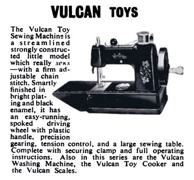 1955: Vulcan Toys, cropped from a full-page "L Rees and Co Ltd trade advert