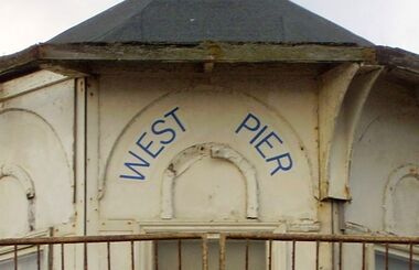 West Pier kiosk, detail