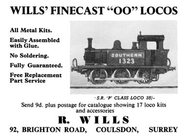~1962: Wills finecast 00 gauge advert