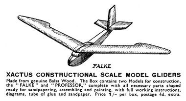 1933: Constructional scale model gliders