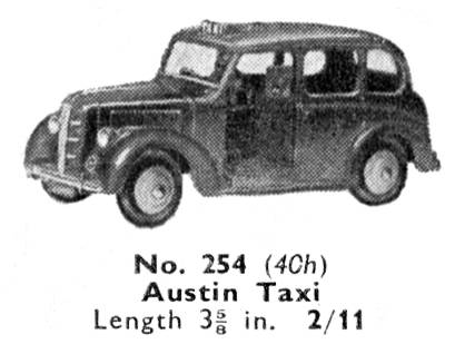 Austin Taxi (Dinky Toys 254) - The Brighton Toy and Model Index