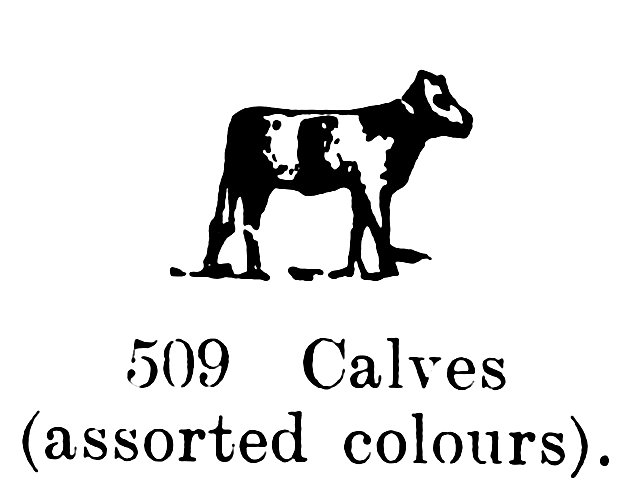 File:Calves (assorted colours), Britains Farm 509 (BritCat 1940).jpg