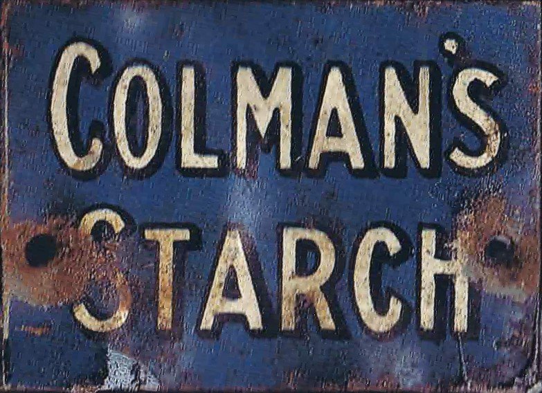 File:Colmans Starch, tinplate sign, 1930s.jpg