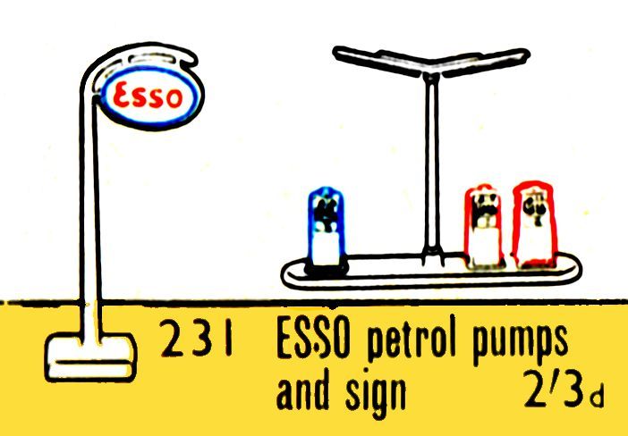 File:Esso Petrol Pumps and Sign, Lego Set 231 (Lego ~1964).jpg