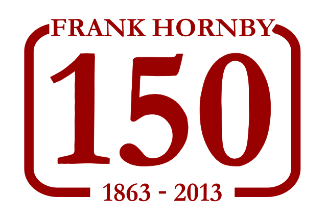 File:FrankHornby150 (FH150) logo, dark red.png